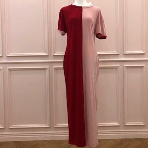 Color Block Maxi Dress